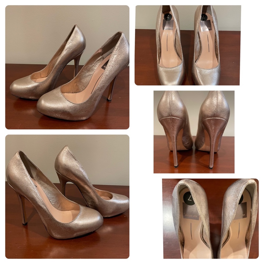 New 7 Dolce Vita Rose Gold Round Toe Stiletto
